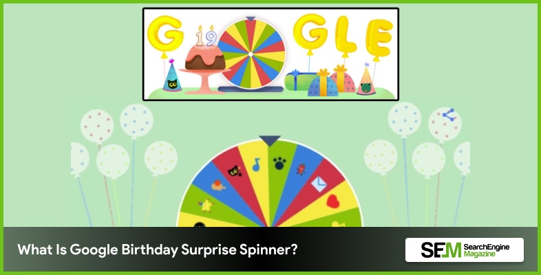 Google marks its 19th birthday with Google birthday surprise spinner