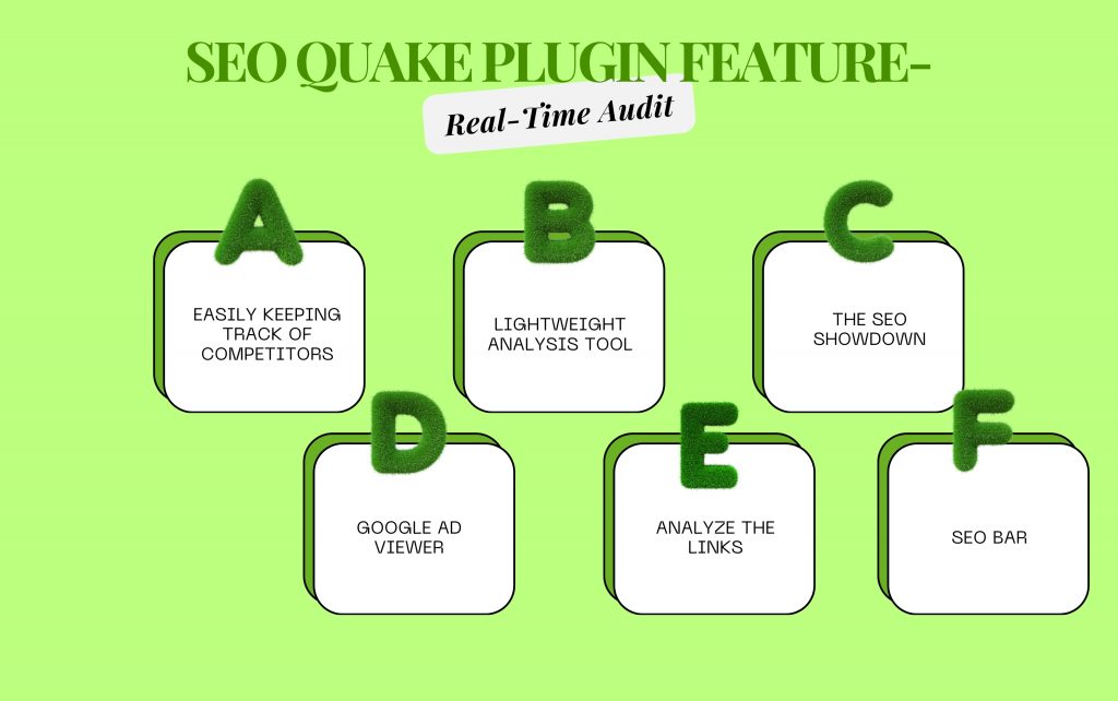 SEO Quake Plugin Feature- Real-Time Audit