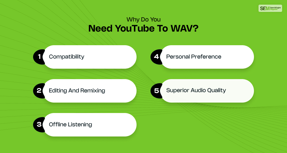 Why Do You Need YouTube To WAV?