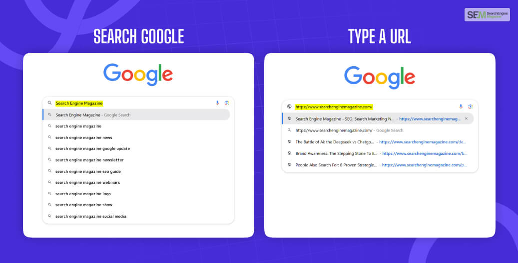 How To Search Google Or Type A URL_