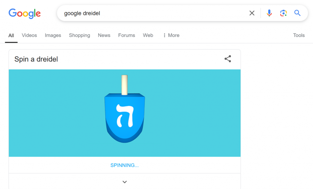 Google Dreidel